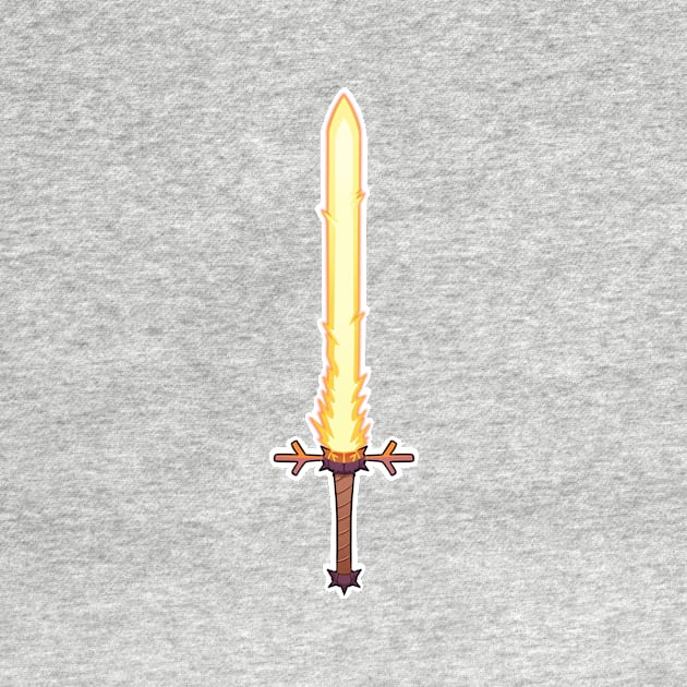 andrias Flaming sword by dragonlord19